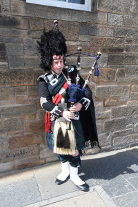 Cameron Scotland Edinburgh Royal Mile Bagpipes