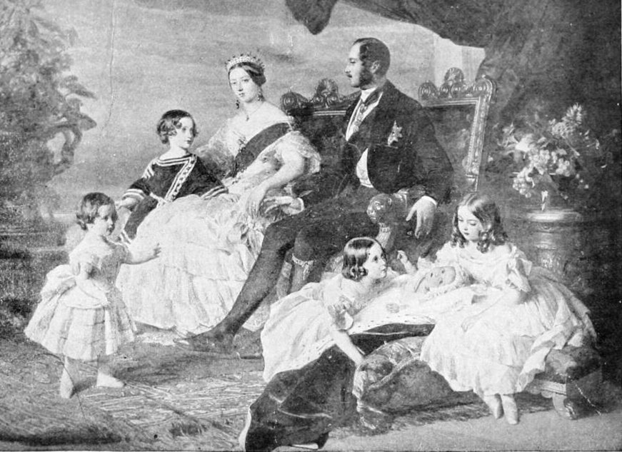 Queen Victoria surrounded by her family