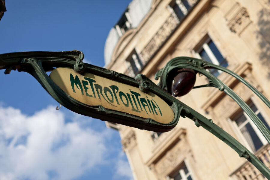 A Paris Metro stop