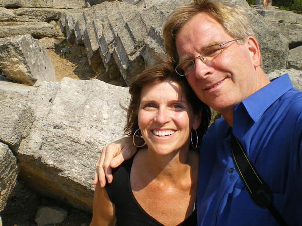 Happily married husband and wife: Rick Steves and Anne Steves