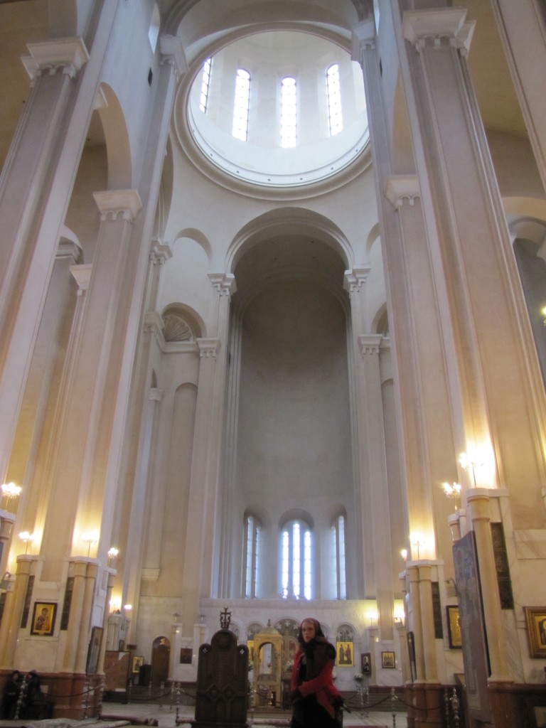 Tbilisi's newest cathedral is fundraising for frescoes. 