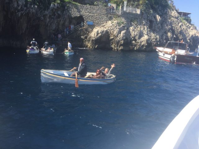 rick steves at blue grotto