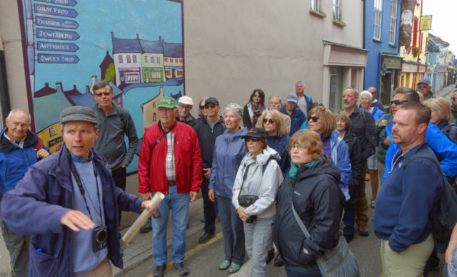 Barry Maloney giving a tour