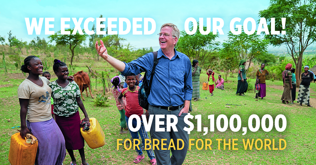 $1,000,000 for Bread for the World!