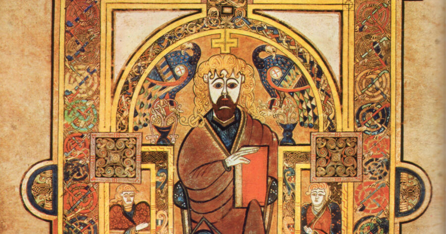 The Book of Kells — Christ Enthroned